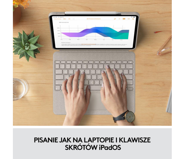 Logitech Combo Touch iPad Pro 12.9" (5. gen) piaskowy - 678736 - zdjęcie 15